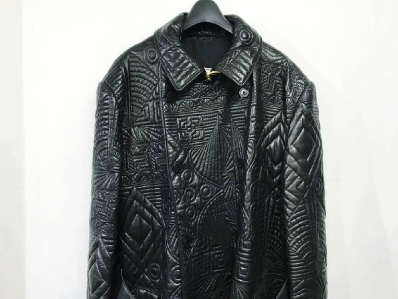 Special 90s ヴィンテージ デッドストック GIANNI VERSACE|ジャンニ ヴェルサーチ ヴェルサーチェ レザー ロングコート