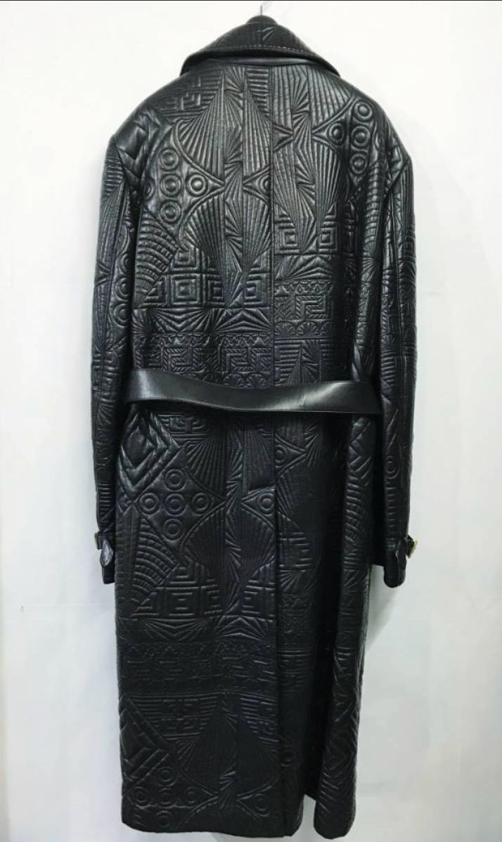 Special 90s ヴィンテージ デッドストック GIANNI VERSACE｜ジャンニ ヴェルサーチ ヴェルサーチェ レザー ロングコート