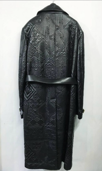 Special 90s ヴィンテージ デッドストック GIANNI VERSACE｜ジャンニ ヴェルサーチ ヴェルサーチェ レザー ロングコート