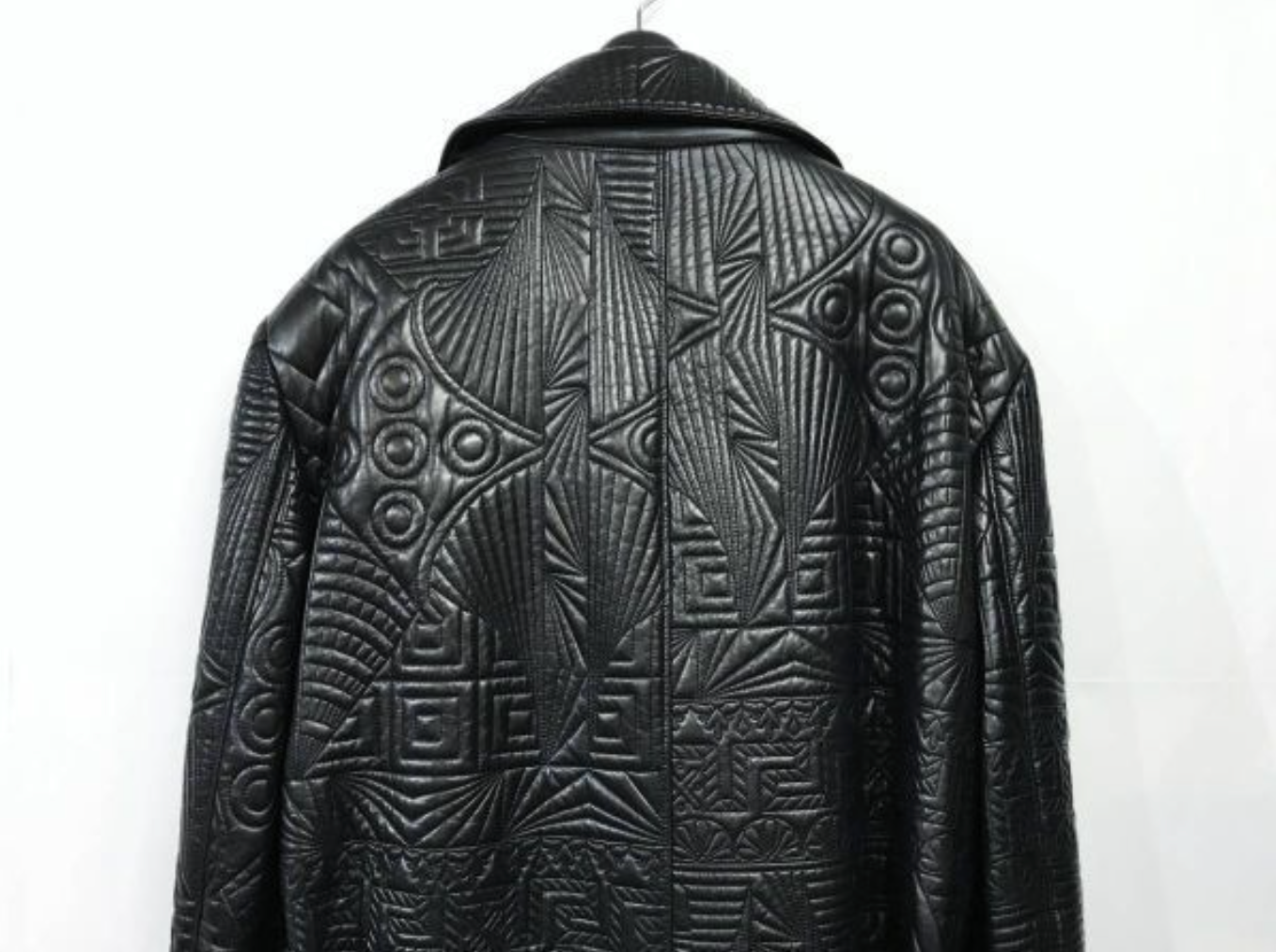 Special 90s ヴィンテージ デッドストック GIANNI VERSACE｜ジャンニ ヴェルサーチ ヴェルサーチェ レザー ロングコート