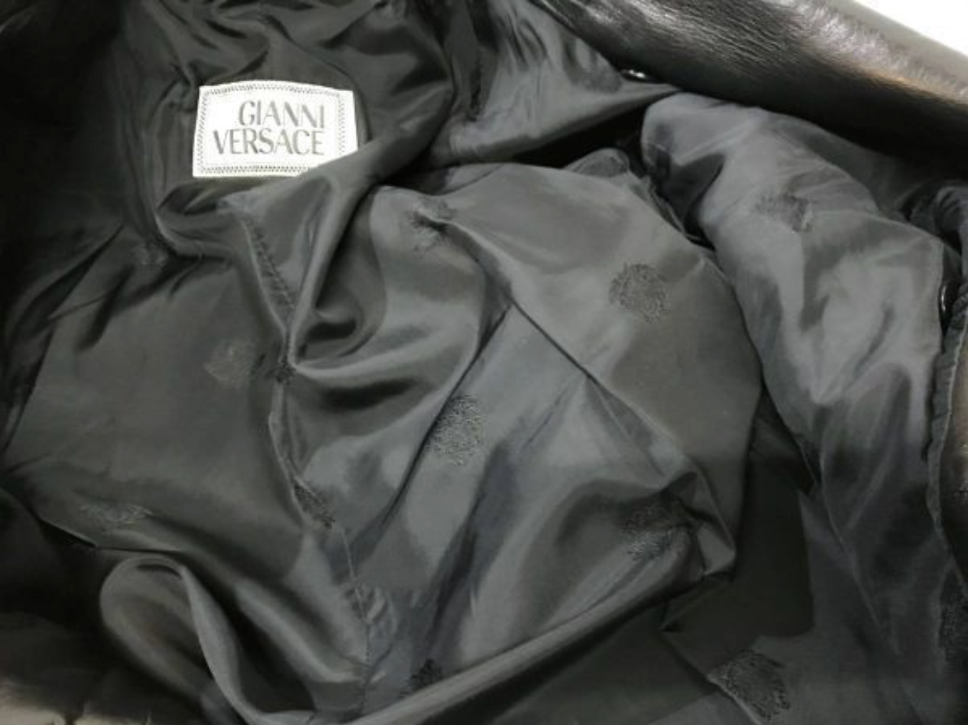 Special 90s ヴィンテージ デッドストック GIANNI VERSACE｜ジャンニ ヴェルサーチ ヴェルサーチェ レザー ロングコート